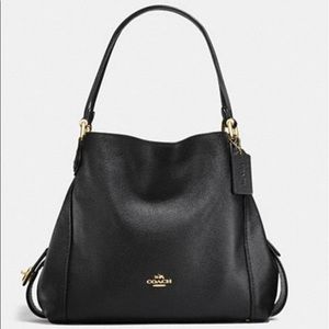 🌺Beautiful All Leather Black Coach Hobo 🌺!